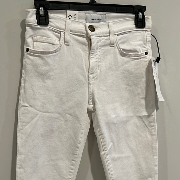 NEW Current Elliott Stiletto Jean in White Raw Hem - Picture 3 of 11